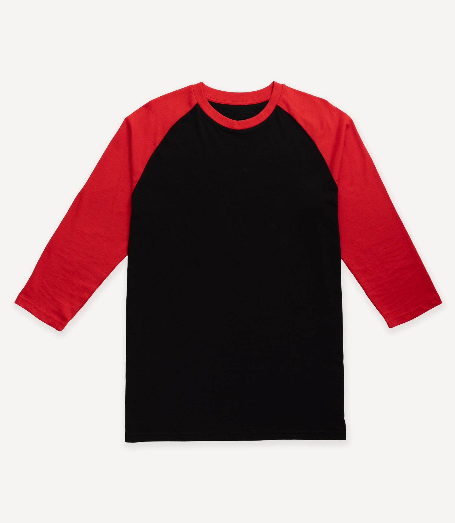 Classic Raglan Baseball Tee - Black