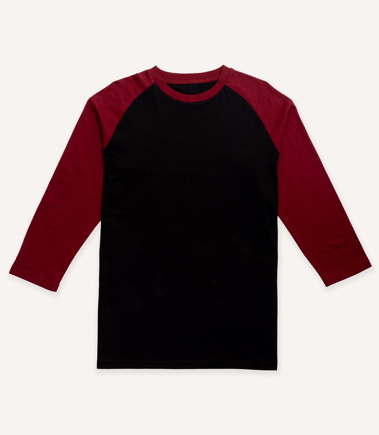 Classic Raglan Baseball Tee - Black