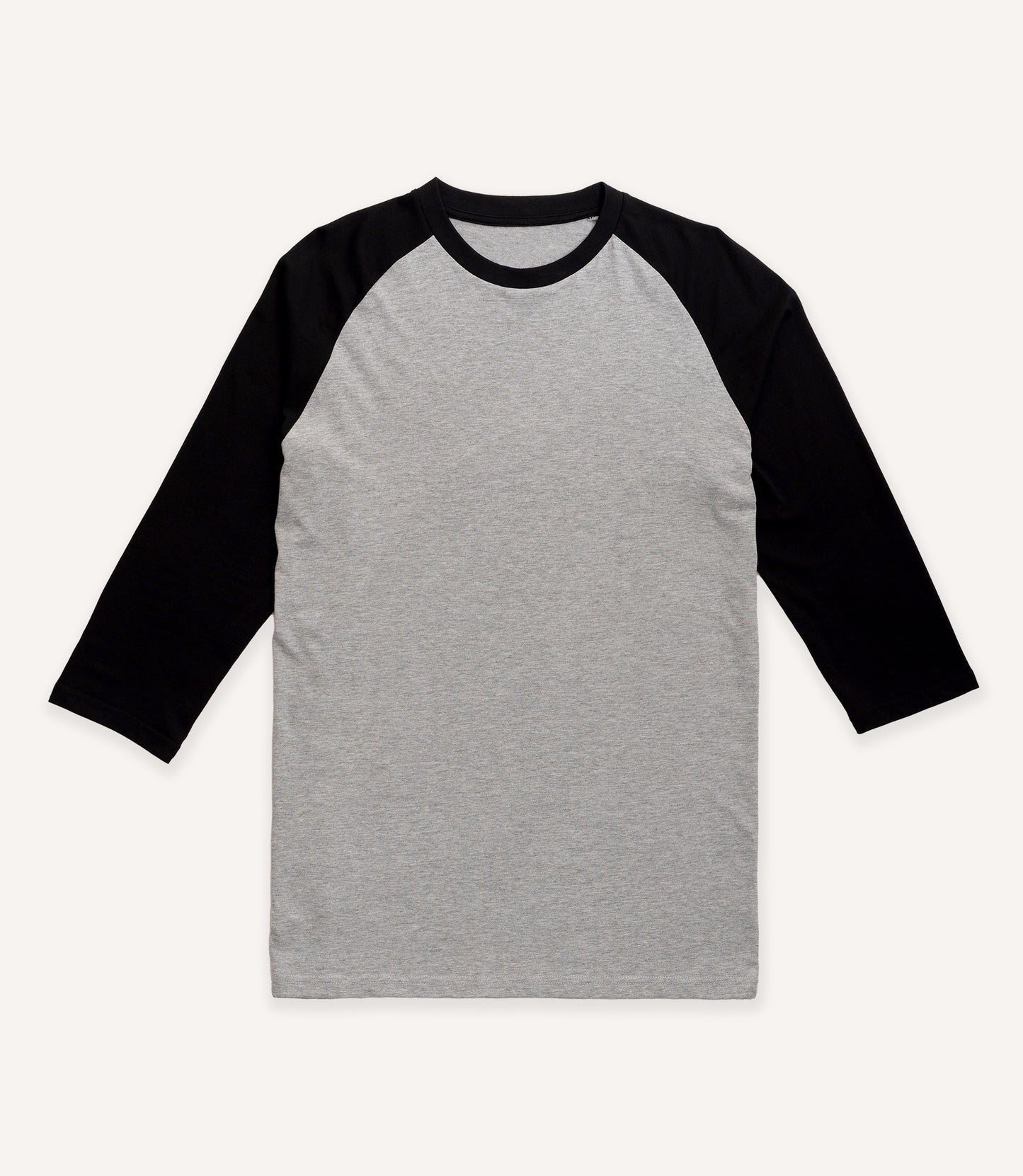 Classic Raglan Baseball Tee - Black