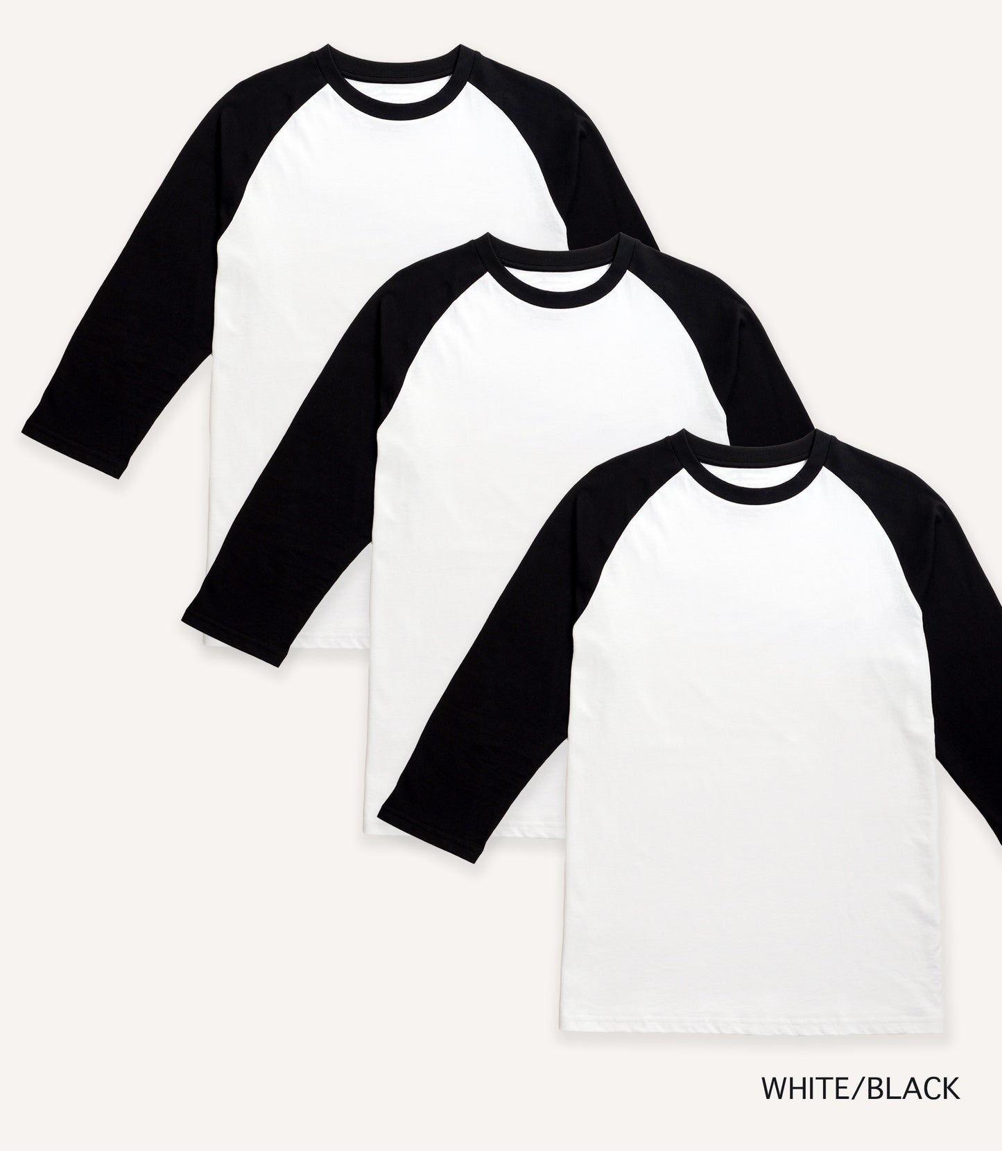 Classic 3/4 Raglan Baseball Tee - Value Deal